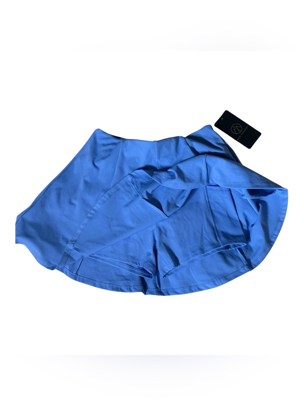 NWT MOVE THEOLOGY Women S High Rise Athletic Blue Skort Built-In Shorts pocket
